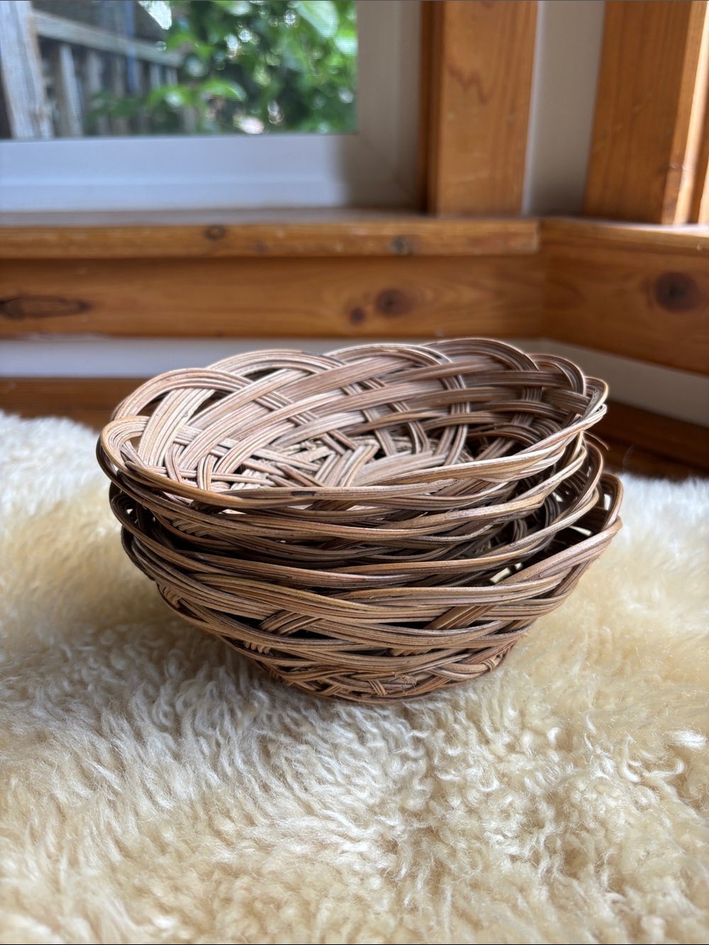 4 Tiny Vintage Baskets